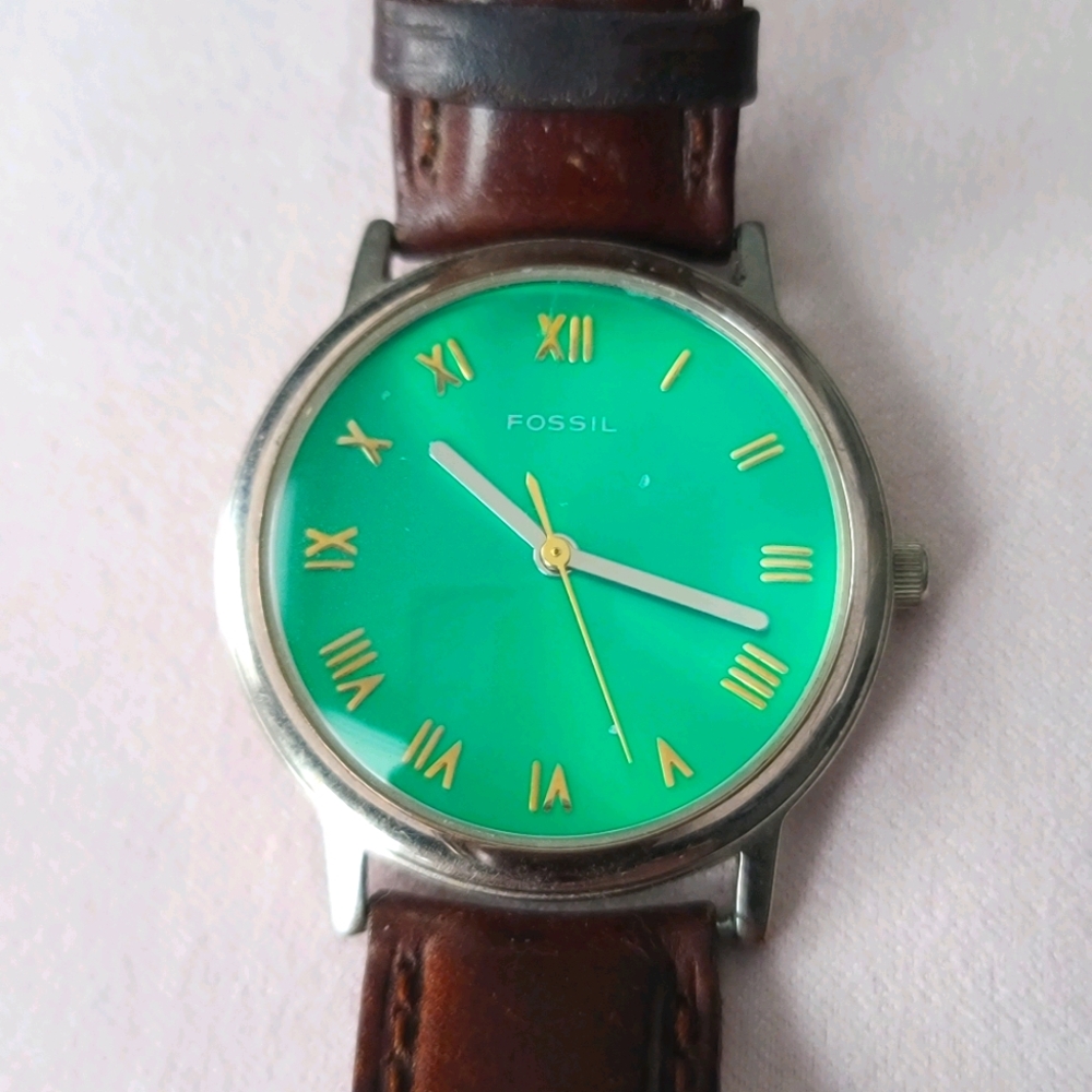 Vintage Fossil Watch - Green
